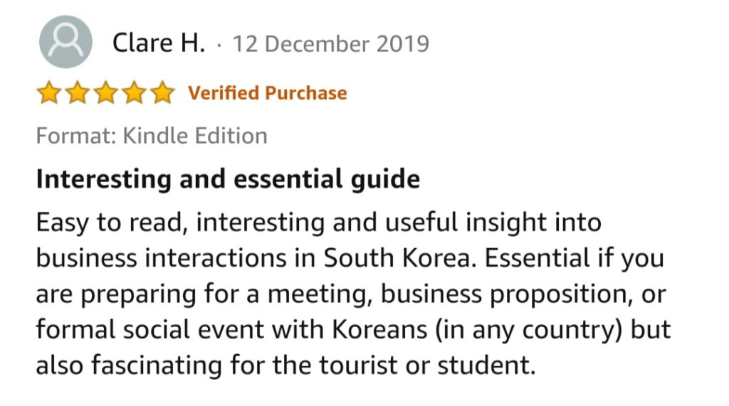 Amazon 5 star review for business in Korea a guide for foreigners