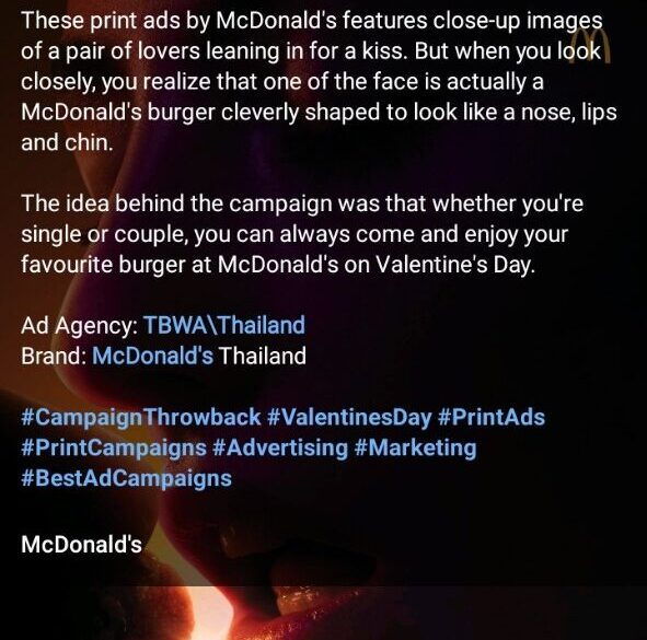 McDonald’s Valentines Day (McKiss?)