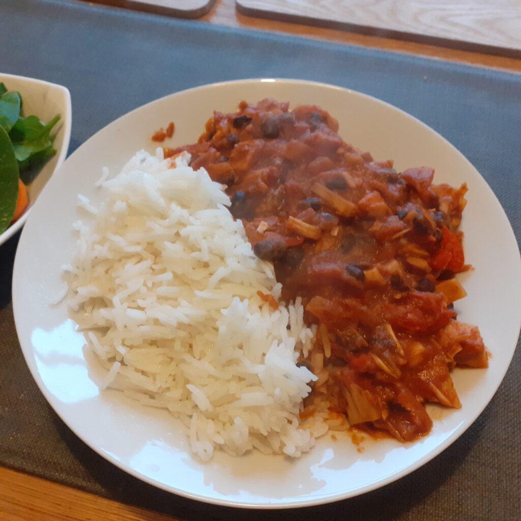 Grubby Jackfruit Chilli sin Carne